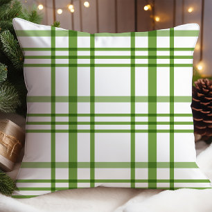 Green Plaid Christmas Cushion