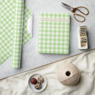 Green Plaid - Classic Checkered Gift Wrap