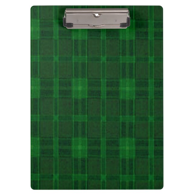 Green Plaid Clipboard (Front)