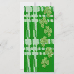 Green Plaid & Clover