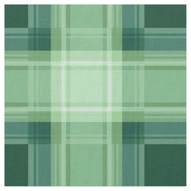 Green plaid fabric (Close Up)