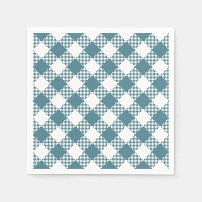 Green Plaid Fall Pattern Napkin (Front)