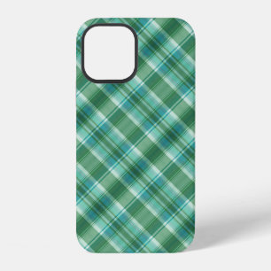 Green Plaid iPhone 12 Case