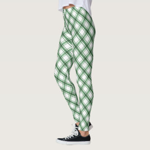 Green Plaid Leggings