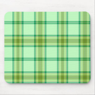 Green Plaid Mouse Mat