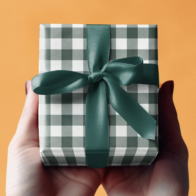 Green Plaid Pattern Personalised Wrapping Paper (Green Plaid Pattern Personalized Wrapping Paper
)