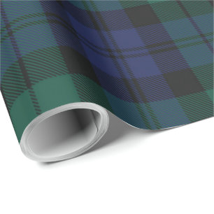 Green Plaid Rustic Classic Tartan Wrapping Paper