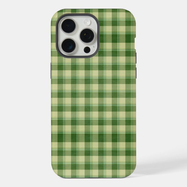 Green Plaid Saint Patrick's day iPhone Case (Back)