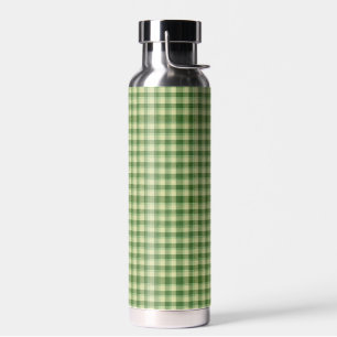 Green Plaid Saint Patrick's day Water Bottle
