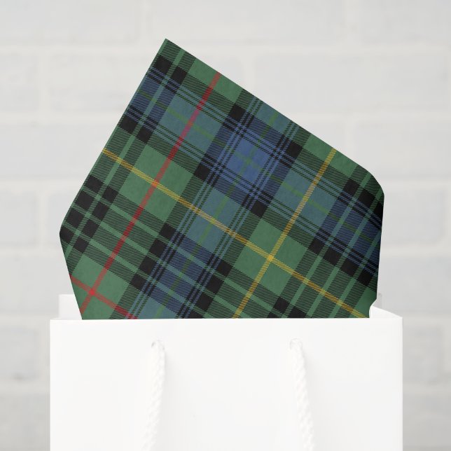 Green Plaid Tissue Paper (Gift Bag)