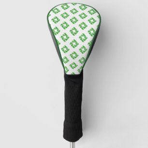 Green Plaid Tooth Pattern Golf Head Cover