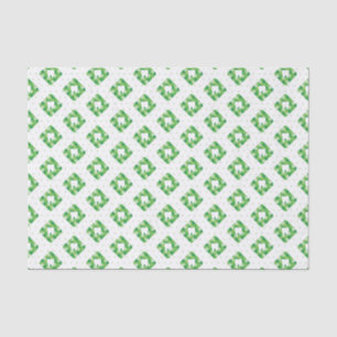 Green Plaid Tooth Pattern Tissue Paper