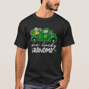 Green Plaid Truck Shamrocks St Patrick's Day Lucky T-Shirt