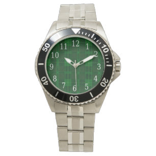Green Plaid Watch