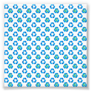 Green Planet Dots Earth Day Ecology Environment Photo Print