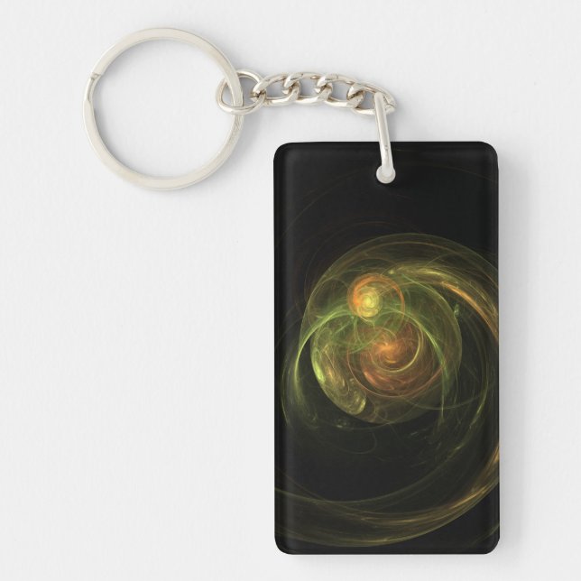 Green Planet Key Ring (Front)