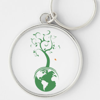 Green Planet keychain