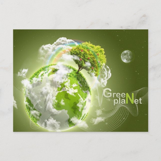 green planet postcard (Front)