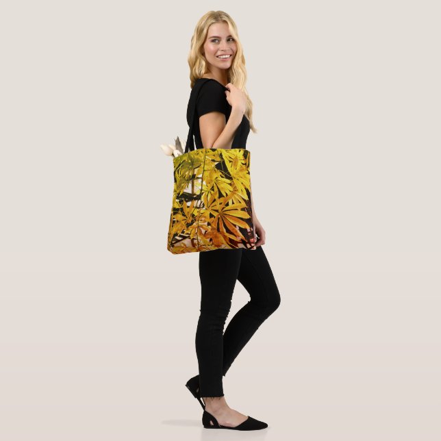 Green plant leaves, foliage , botanical photo  tote bag (On Model)
