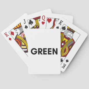 green playing cards