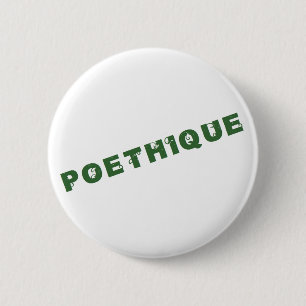 green poéthique 6 cm round badge
