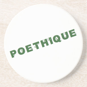 green poetry coaster