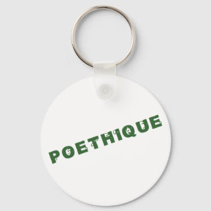 green poetry key ring
