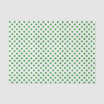 Green Polka Dot on White Tissue Paper<br><div class="desc">A tissue paper built with a green polka dot pattern on a white background. Customise the white background colour,  pattern size among other options.</div>