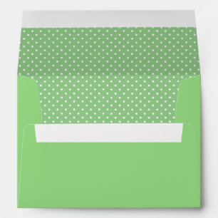 Green Polka Dot Pattern Envelope