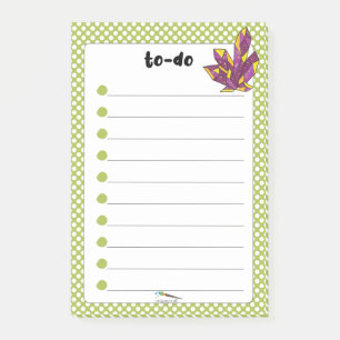 Green Polka Dot Red Diamond TO-DO Post-it Notes