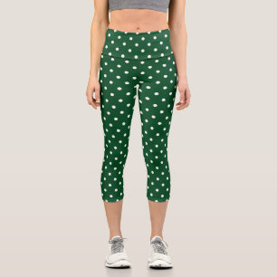 Green Polka Dots Capris