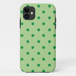 Green Polka Dots iPhone 11 Case