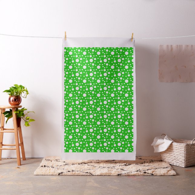 Green Polka Dots Fabric (In Situ)