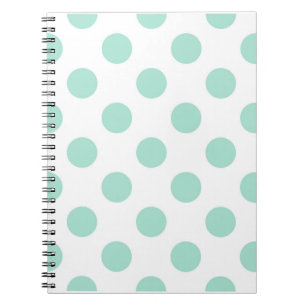 Green Polka Dots Pattern Dot Pattern Illustrator Notebook