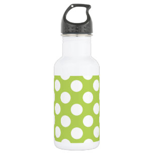 Green Polka Dots, Polka Dot Pattern, Dots, Dotted 532 Ml Water Bottle