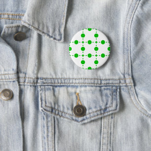 Green Polka Dots, Polka Dot Pattern, Dots, Dotted 6 Cm Round Badge