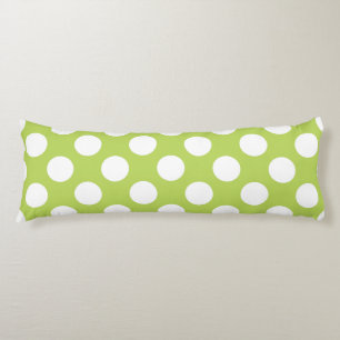 Green Polka Dots, Polka Dot Pattern, Dots, Dotted Body Cushion