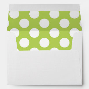 Green Polka Dots, Polka Dot Pattern, Dots, Dotted Envelope