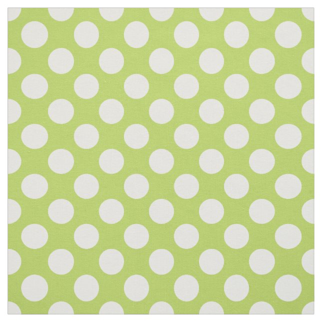 Green Polka Dots, Polka Dot Pattern, Dots, Dotted Fabric (Swatch)
