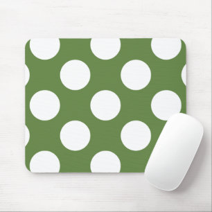 Green Polka Dots, Polka Dot Pattern, Dots, Dotted Mouse Mat