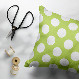 Green Polka Dots, Polka Dot Pattern, Dots, Dotted Pillowcase