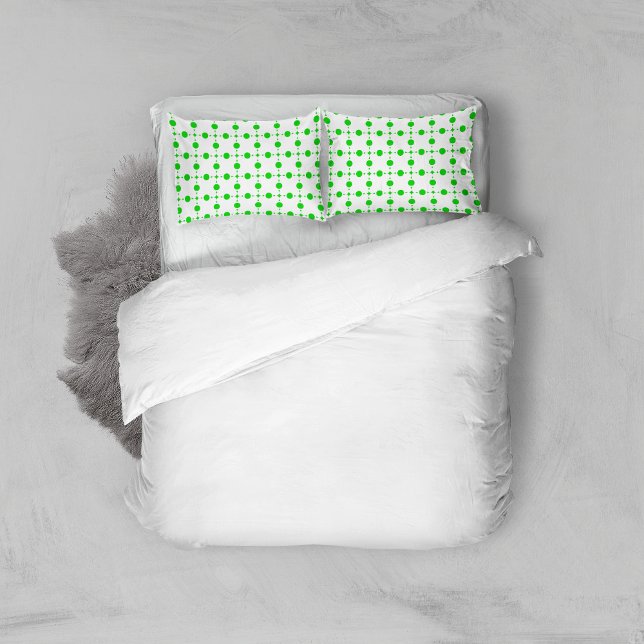 Green Polka Dots, Polka Dot Pattern, Dots, Dotted Pillowcase (Creator Uploaded)