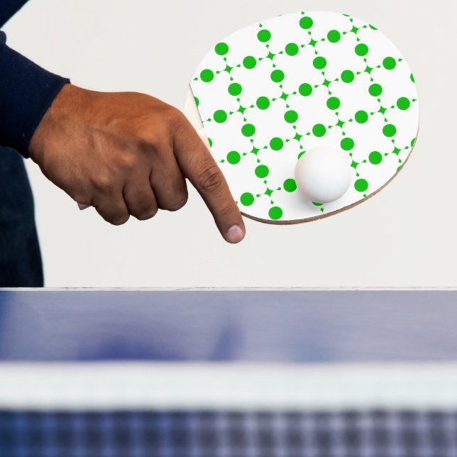 Green Polka Dots, Polka Dot Pattern, Dots, Dotted Ping Pong Paddle (Insitu)
