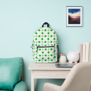Green Polka Dots, Polka Dot Pattern, Dots, Dotted Printed Backpack