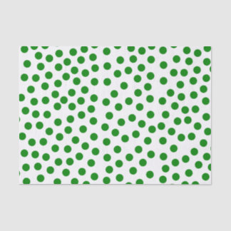 Green Polka Dots Tissue Paper