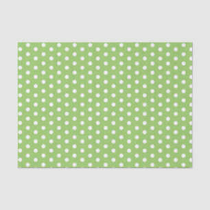Green Polka Dots Tissue Paper