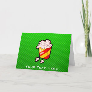 Green Popcorn Card