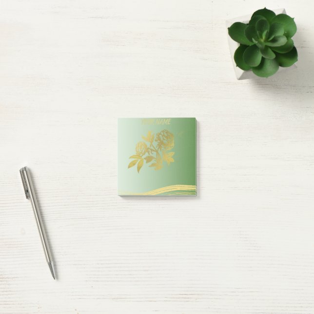 GREEN POST-IT NOTES (Office)