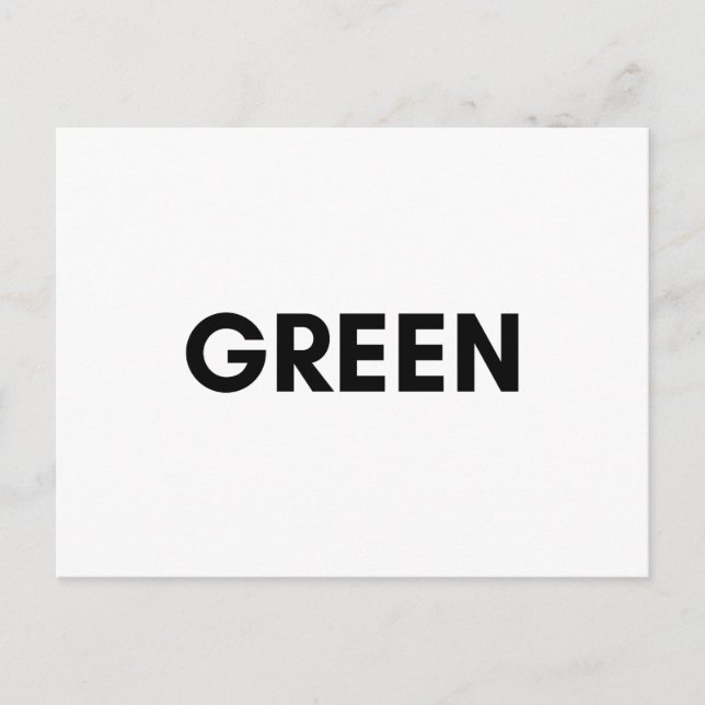 green postcard (Front)