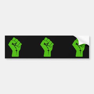 Green power bumper sticker